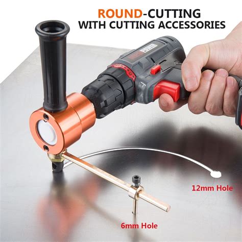 drill sheet metal cutter|metal cutter drill bit attachment.